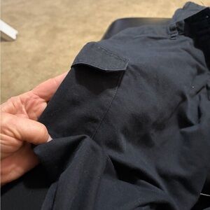 Men's Classic Black Cargo Trousers